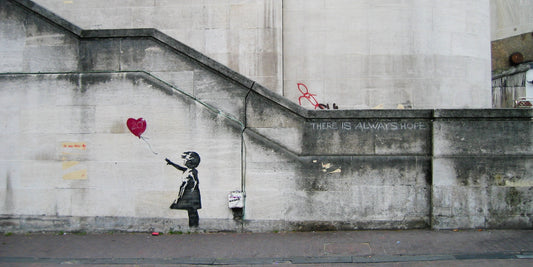 Girl with a Balloon de Banksy 