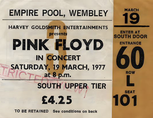 Pink Floyd : Le Concert Légendaire du 19 Mars 1977 à Wembley