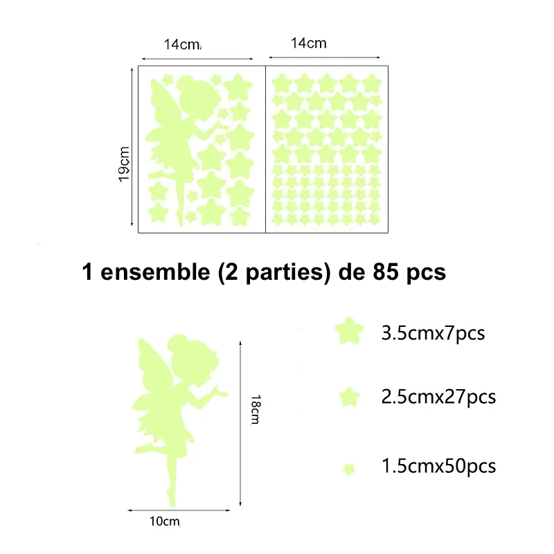Autocollants | Fée phosphorescente
