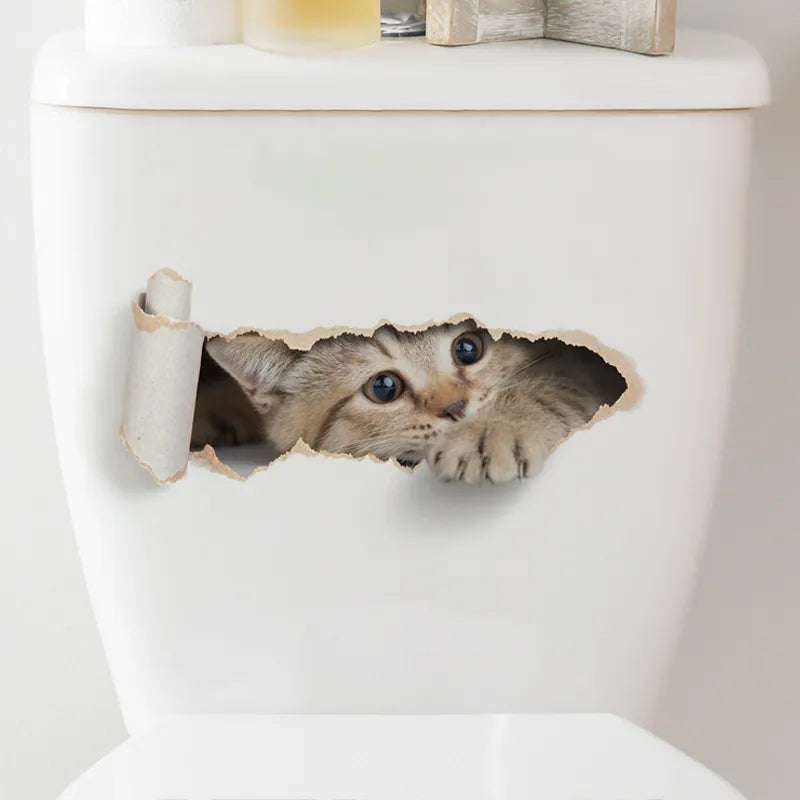 Autocollants | Toilette | Chaton